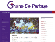 Tablet Screenshot of grainedepartage.com